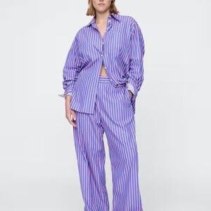 GAP “Big Shirt” Organic Cotton Striped Button-Down